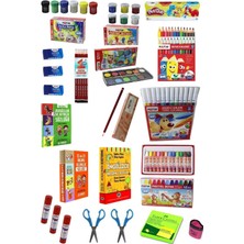 22 Parça Kırtasiye Okul Seti, Hediye ile Tam ve Orijinal Paket
