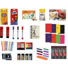 Ortaokul Kırtasiye Seti, Çeşitli Yazma ve Çalışma Malzemeleri