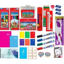 Okula Dönüş 36 Parça Kırtasiye Seti, Okulda Kullanım Için Tam ve Pratik Set