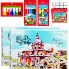 12 Renk Pastel Boya ve Spiralli Defter Seti, Yaratıcı Sanat Malzemeleri