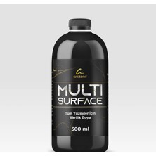 Artzone Multi Surface - Tüm Yüzeyler Boyası - 500ML. - Siyah