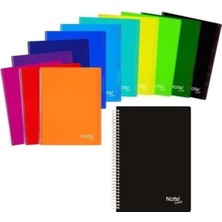 A4 Pp Kapak Spiralli Defter, Düz, 80 Yp, 1 Adet