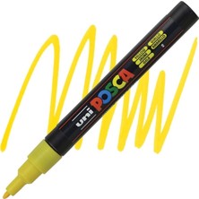 Sarı Renkli Poster Kalemi, 1 Adet, Kaliteli ve Kullanışlı Çizim Aracı