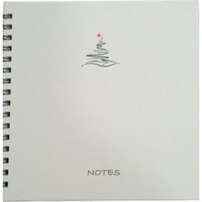 15X15 Noktali Spiralli Sert Kapak Defter, Lastikli, Kullanışlı ve Şık Tasarım