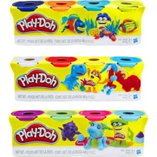 Renkli Oyun Hamuru Seti, 4'lü, Toplam 448 Gr, Eğlenceli ve Yaratıcı Aktiviteler Için