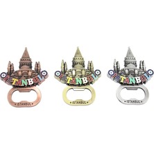 Istanbul Temalı Metal Magnet ve Açacak