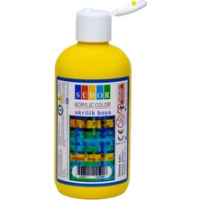250 ml Akrilik Boya, Limon Sarı, Sanatsal ve Yaratıcı Projeler Için Ideal