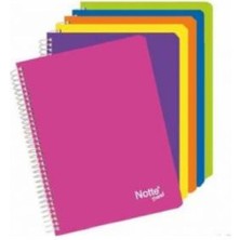 A5 Spiralli Defter, Pp Kapak, Kareli, 60 Yaprak, 1 Adet