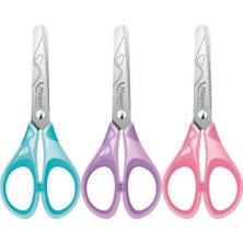 Pastel Renkli 13 cm Okul Makası, Yumuşak ve Güvenli Tasarım