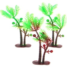 3'lü Plastik Ağaç Maket Seti, Dekoratif ve Şık Tasarım