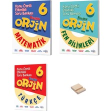 Fenomen Yayıncılık 6. Sınıf Orjin Matematik Fen Bilimleri ve Türkçe Konu Özetli Soru Bankası 3lü Set + Telefon Tutucu