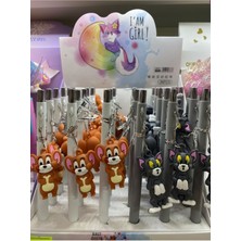 Renkli ve Şık Tom&jerry Uçlu Kalem, 1 Adet, Eğlenceli Tasarım