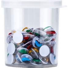 Renkli Hareketli Gözler 7 Mm, 12 Adet, Eğlenceli ve Renkli Detaylar Için Ideal