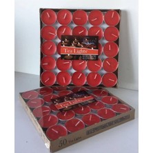 50'li Parafinli Mavi Mum Seti, Sıcak Atmosfer Yaratıcı, Parlak ve Şık Tasarım