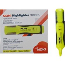 Fosforlu Kalem Sarı 10'lu Set, Parlak ve Renkli Yazım Için Ideal