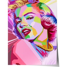 Çerçevesiz Poster, Pop Art Marilyn Monroe, Genç Odası Dekoru Poster No: 111990