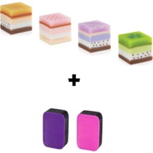 4'lü Silgi ve 2'li Kalemtraş Seti, Kız Öğrenci Için Ideal Çalışma Malzemeleri