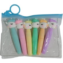 Fosforlu Kalem XYH-985 6 Renkli Parlak ve Renkli Yazım Aracı