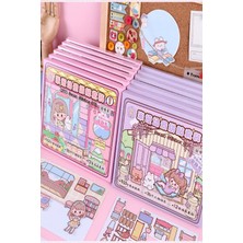 Renkli ve Eğlenceli Sahne Çıkartma Seti, 1 Paket, Kolay Yapışkanlı ve Çeşitli Tasarımlar