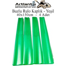 Şeffaf Yeşil Buzlu Rulo Kaplık 4’lü 40X150 Cm, Defter ve Kitap Koruma, Okul ve Öğrenci.