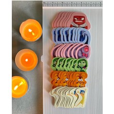 Eğlenceli Ters Yüz Sticker Seti (6x2) - Renkli ve Yaratıcı Tasarımlar