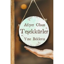 Afiyet Olsun Yazılı Restoran, Cafe, Pastane Duvar, Kapı, Tek Taraflı Askılı Pano Karşılama Tabelası