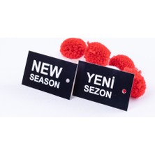 Yeni Sezon Siyah Delikli Kart Seti, 4x6 Cm, 20 Adet