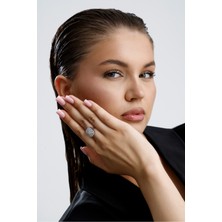 14 Ayar Altın Dora Zirkon Taşlı Baget Yüzük