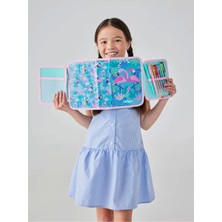 Renkli Flamingo Temalı Kalem Kutusu ve Kırtasiye Seti, Eğlenceli ve Kullanışlı Aksesuar