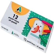 12 Renk Pastel Boya Karton Kutu Köşeli, Yaratıcı Sanat Malzemesi