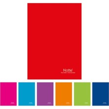 A4 Dikişli Kuşe Kapaklı Defter, Çizgili, 80 Sayfa, 12'li Paket, 10-107