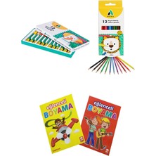 Kuru Boya Karton Kutu 12 Renk Pastel Boya Seti, Boyama Için Mükemmel Seçenek