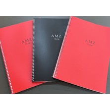 A4 Çizgili Spiralli Defter, 96 Yaprak, Plastik Kapak, Gençler Için Ideal Kullanım