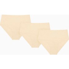 Iç Giyim Nbb 3'lü Lazer Iz Yapmaz Yüksek Bel Renkli Külot