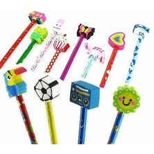 12'li Başlıklı Silgili Kurşun Kalem Seti, Kaliteli ve Şık Tasarım ile Kullanıma Hazır