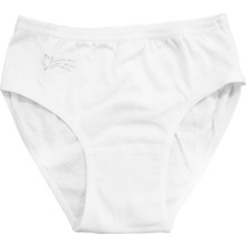5'li Paket Kız Çocuk %100 Pamuklu Ribana Esnek Rahat Taş Detaylı Slip Külot
