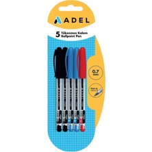 Renkli Uçlu 5'li Tükenmez Kalem Seti, Şık ve Pratik Yazım Araçları