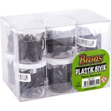 Şık 12'li Plastik Bıyık Seti, Eğlenceli ve Renkli Tasarım