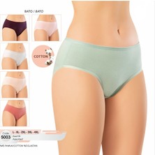 Iç Giyim Kota Pamuk&likra (6 Adet) Slip Bato Külot Büyük Bedenli