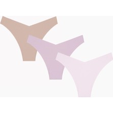 Iç Giyim Nbb 3'lü Lazer Iz Yapmaz V Shape Brazillian Külot