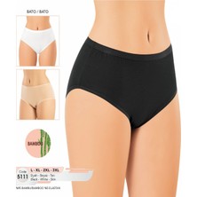 Iç Giyim Kota Bambu (6 Adet) Bato Slip Büyük Beden Külot