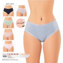 Iç Giyim Kota Pamuk&likra (6 Adet) Slip Bato Külot Büyük Bedenli