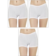 3'lü Paket Kadın Pamuklu Esnek Rahat Boxer