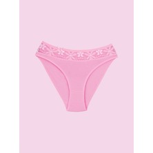 Ceylanoğlu Likralı  Beli Dantel Bikini Külot 131 (12 Adet) Eko Paket