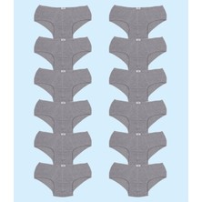 Ceylanoğlu %100 Pamuk Penye Erkek Slip Külot 002 (12 Adet)