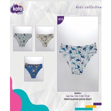 Iç Giyim (6 Adet) Kota Erkek Çocuk Baskılı Likralı Slip