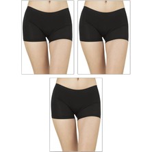 3'lü Paket Kadın Pamuklu Esnek Rahat Boxer