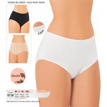 Iç Giyim Kota Modal Kumaş (6 Adet) Yüksek Bel Iz Yapmaz Külot