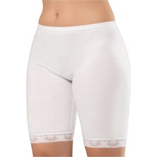 Iç Giyim Erdem Beyaz Kadın Uzun Şort Külot