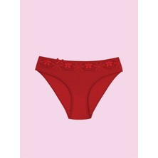 Ceylanoğlu Likralı  Beli Dantel Bikini Külot 131 (12 Adet) Eko Paket